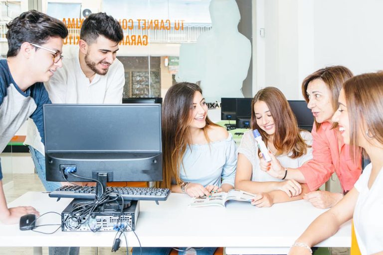 cheerful-students-and-teacher
