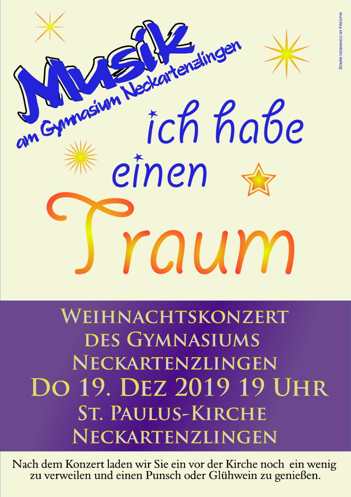 Lehrer-Eltern-Schüler-Chor im Weihnachtskonzert 2019