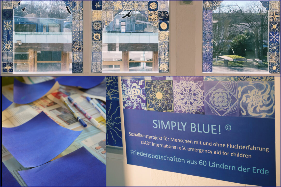 SIMPLY BLUE! – blaue Fliesen leuchten am Gymnasium Neckartenzlingen