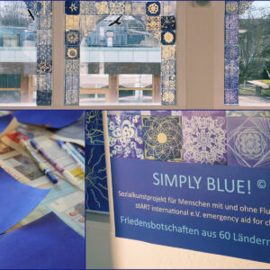 SIMPLY BLUE! – blaue Fliesen leuchten am Gymnasium Neckartenzlingen