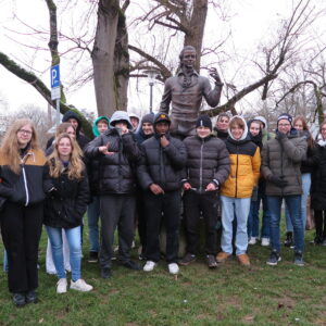 Hölderlinspaziergang in Nürtingen mit den Deutschbasisfächern J2