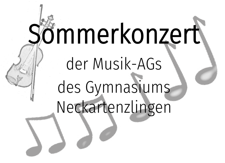 Sommerkonzert am 19.5. um 18.30 Uhr