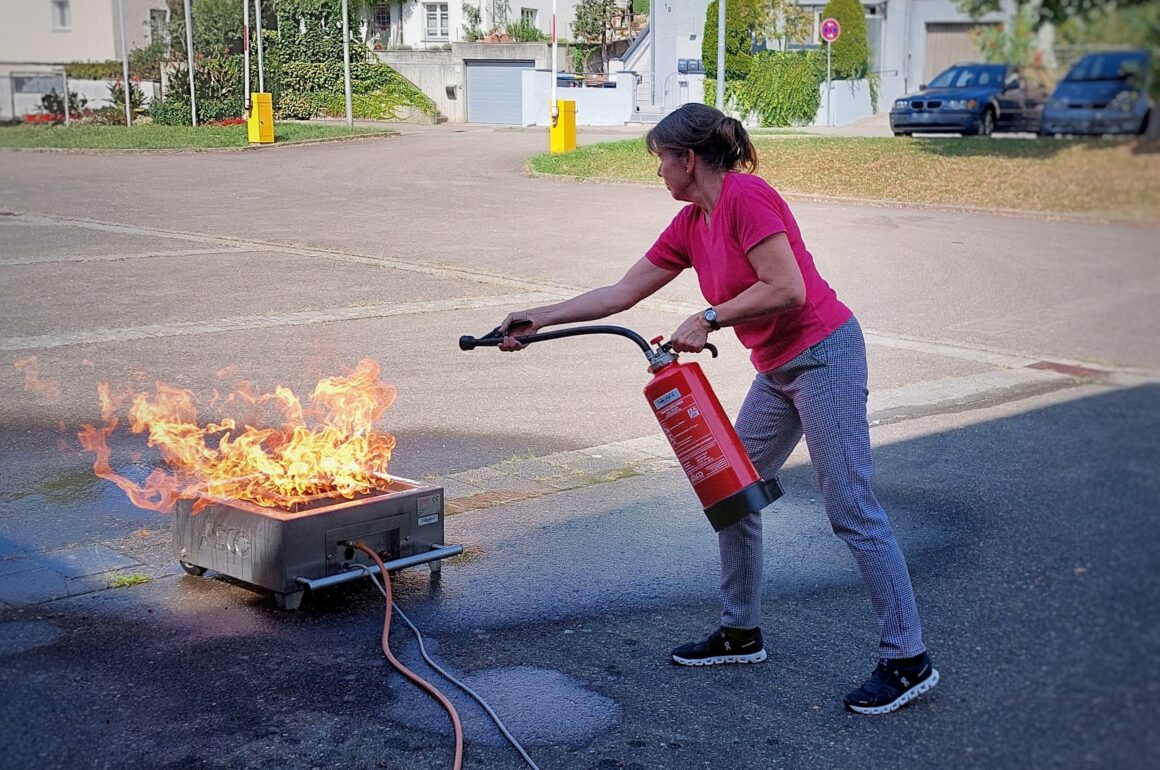 Feuerlöschtraining