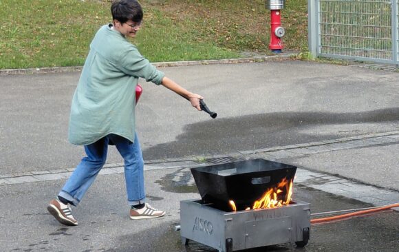 Feuerlöschübung